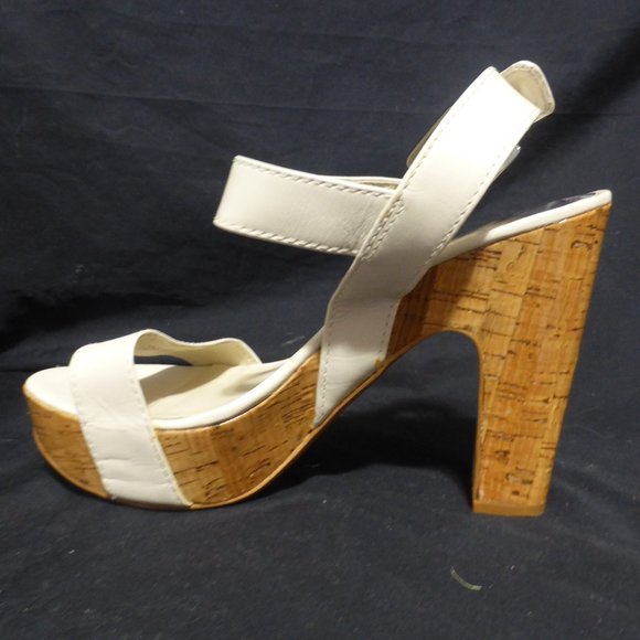 MICHAEL KORS, MK, high heel shoes, strap and buckle fastened, 7.5 M, GUC - Picture 12 of 15